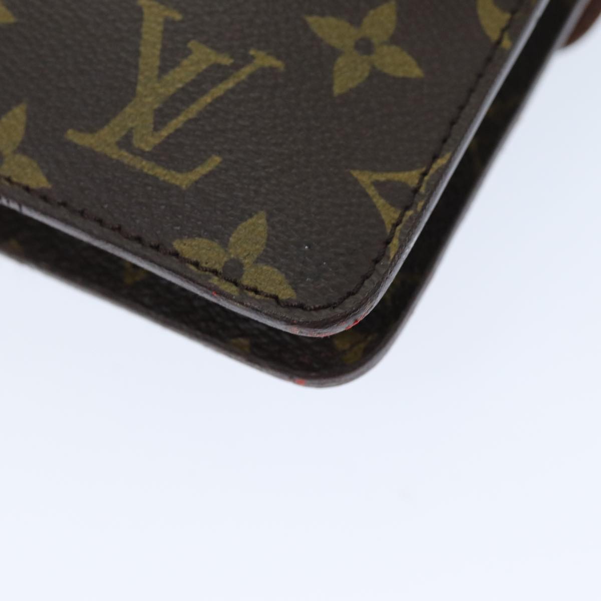 LOUIS VUITTON Monogram Double Rabat Shoulder Bag M51815 LV yk12453