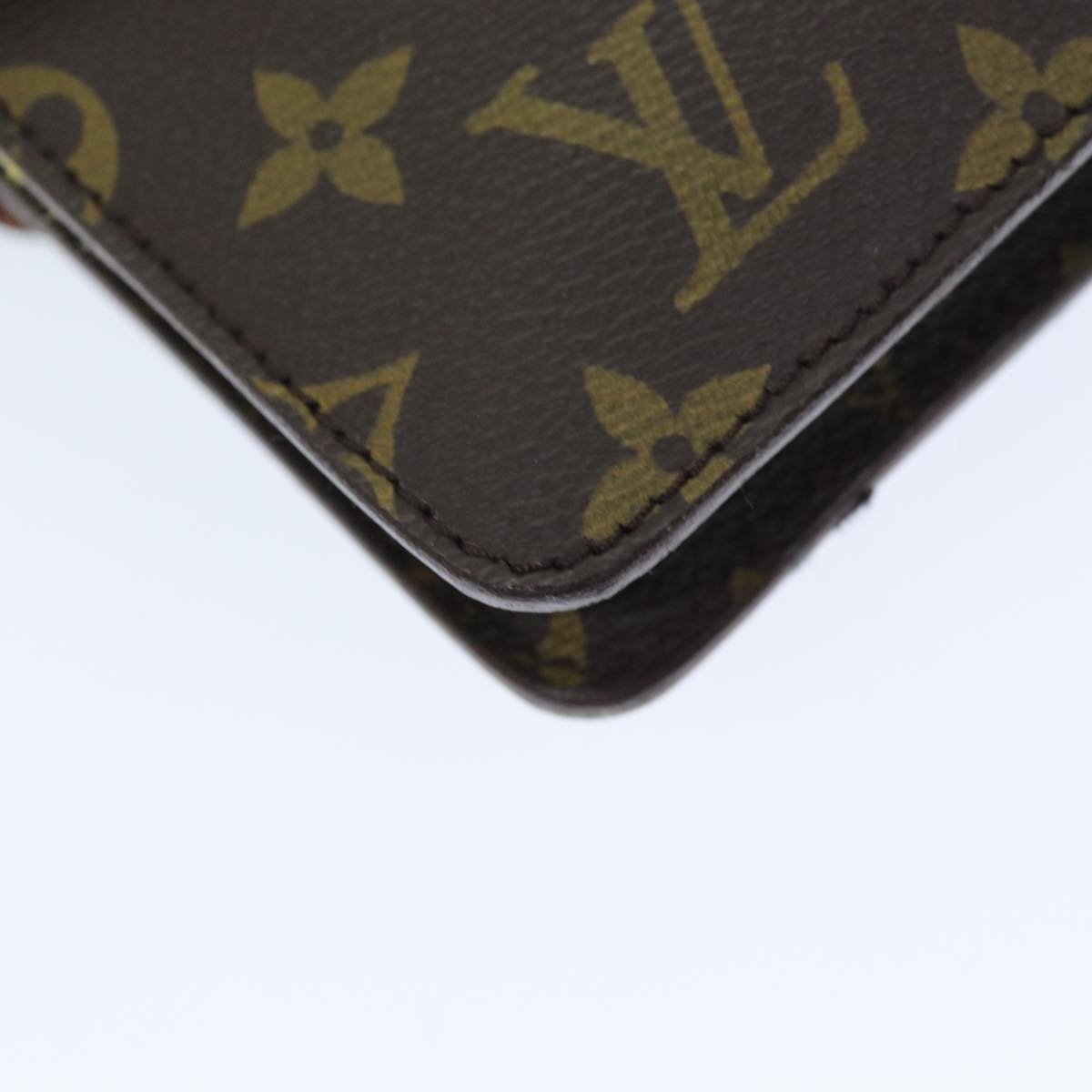 LOUIS VUITTON Monogram Double Rabat Shoulder Bag M51815 LV yk12453