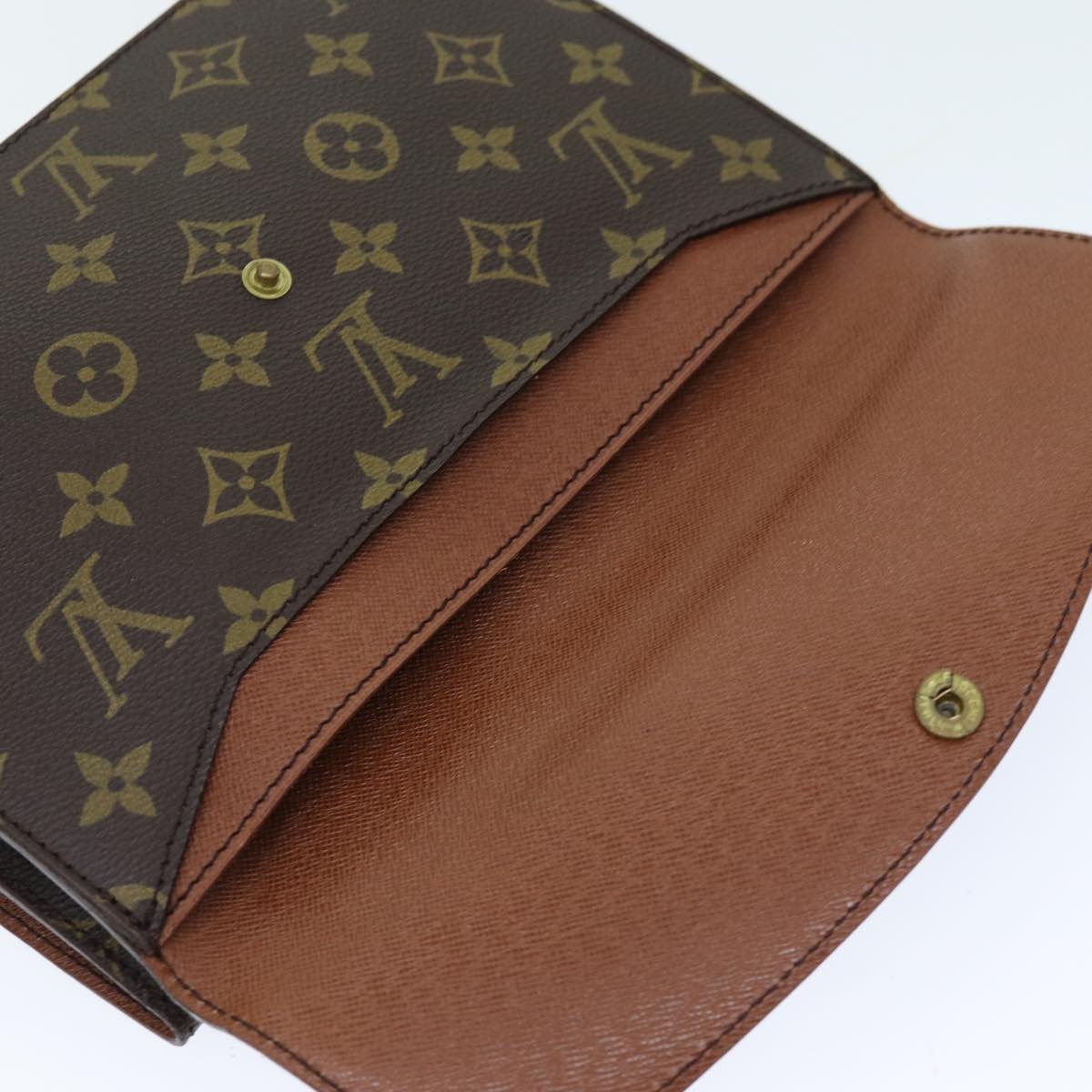 LOUIS VUITTON Monogram Double Rabat Shoulder Bag M51815 LV yk12453