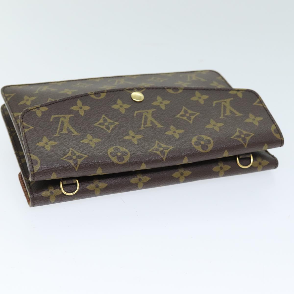 LOUIS VUITTON Monogram Double Rabat Shoulder Bag M51815 LV yk12453