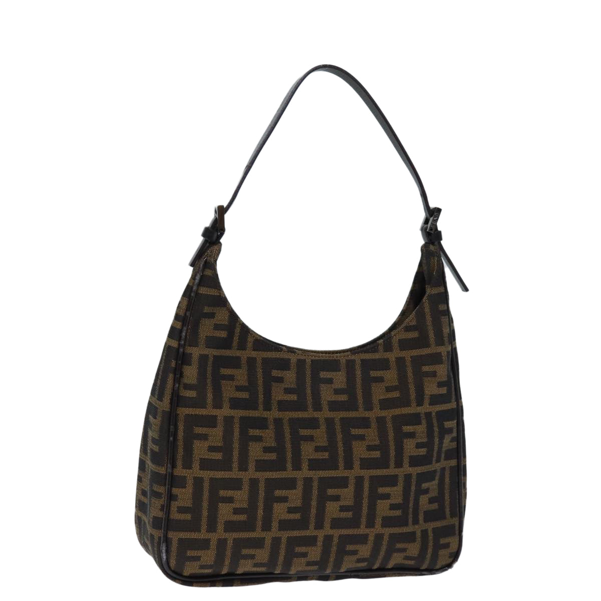 Luxury Fendi Zucca Canvas Hand Bag Brown Blackyk12507