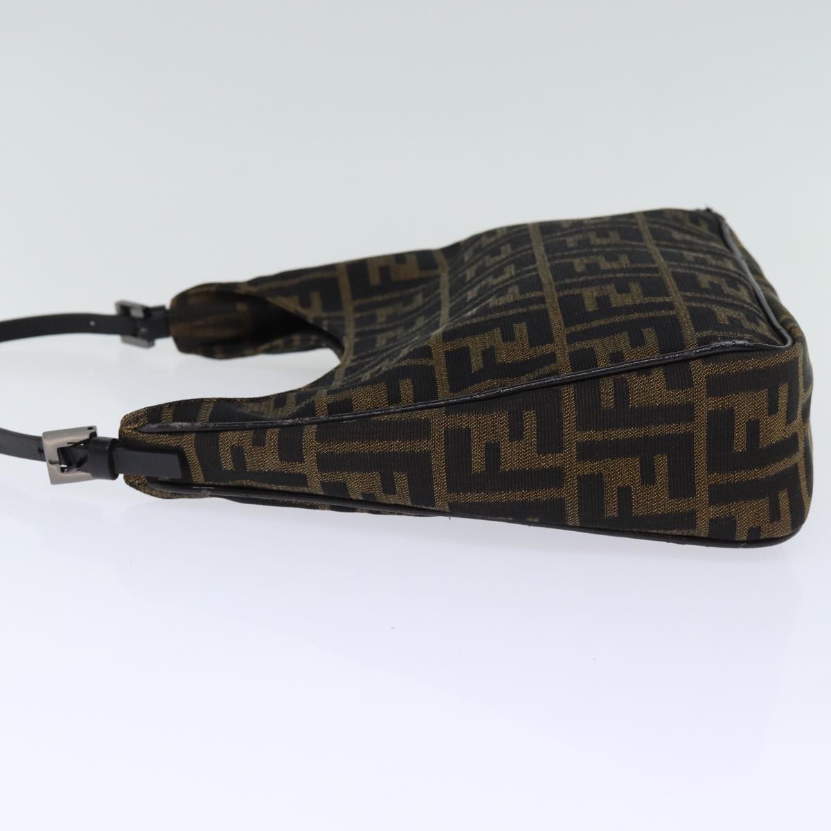 Luxury Fendi Zucca Canvas Hand Bag Brown Blackyk12507