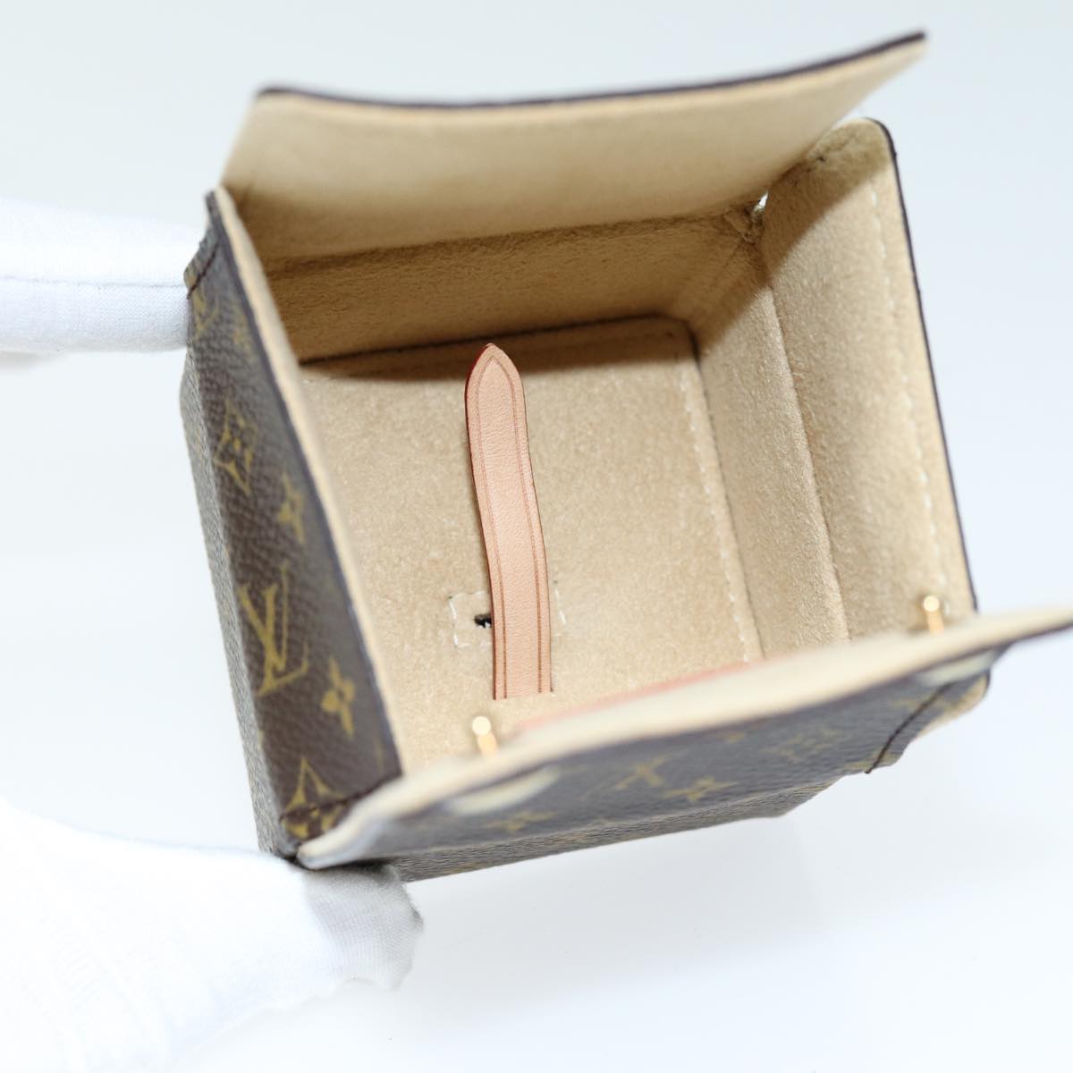 LOUIS VUITTON Monogram Jewelry Case Jewelry Box LV yk12510A