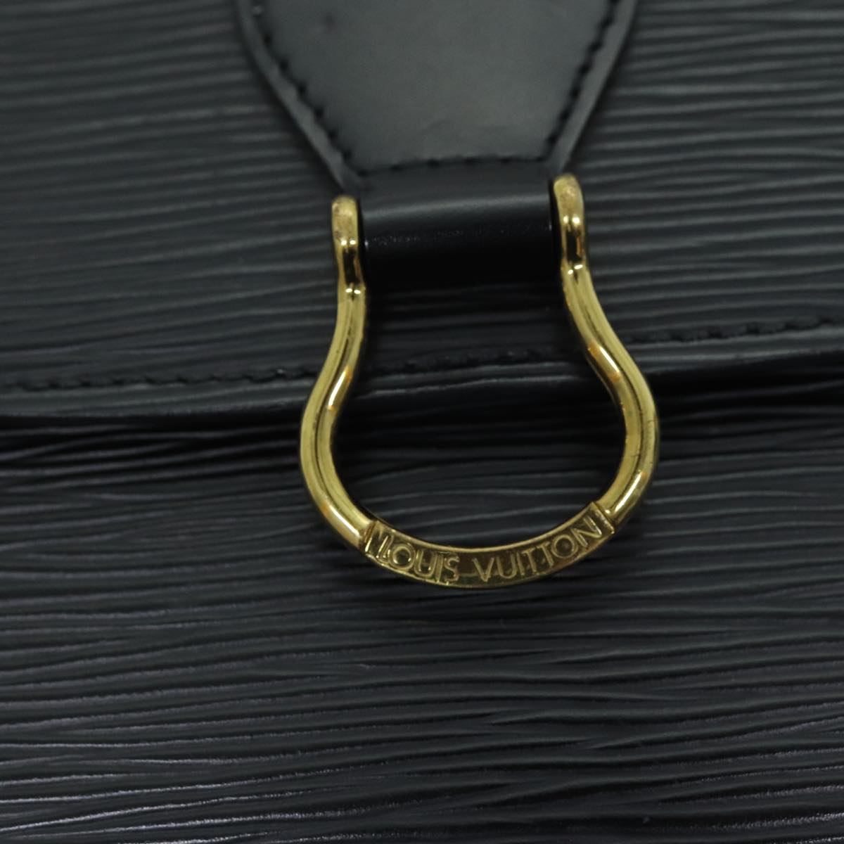 LOUIS VUITTON Epi Saint Cloud GM Shoulder Bag Black M52192 LV yk12522