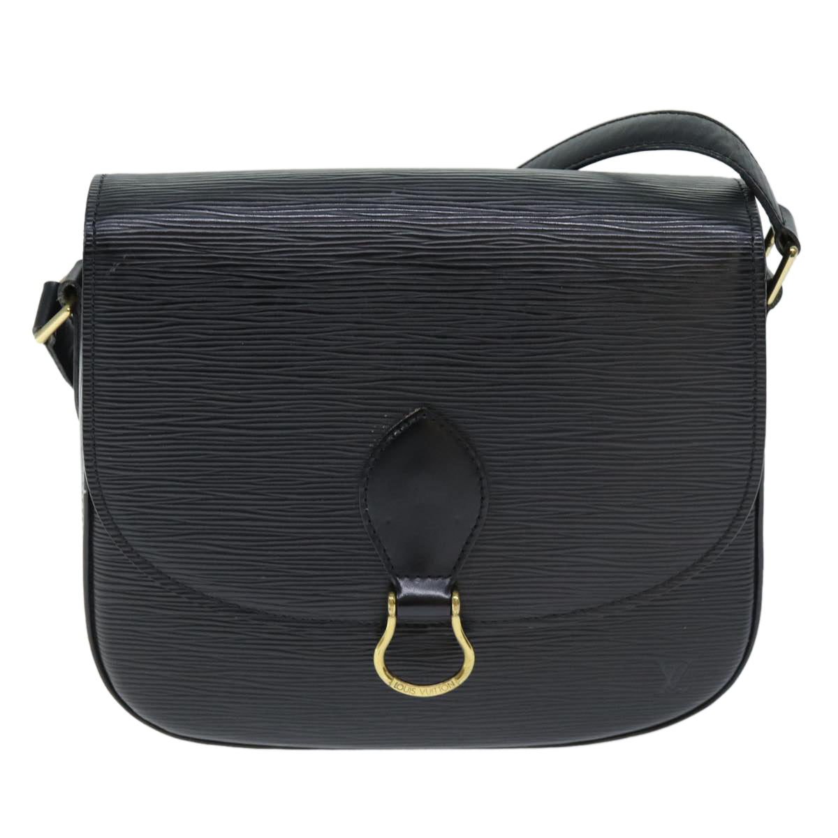 LOUIS VUITTON Epi Saint Cloud GM Shoulder Bag Black M52192 LV yk12522