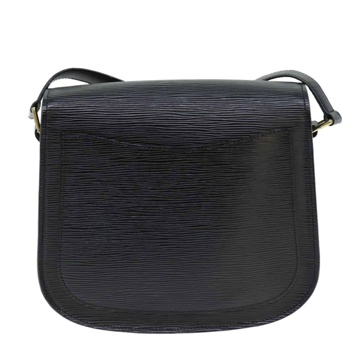 LOUIS VUITTON Epi Saint Cloud GM Shoulder Bag Black M52192 LV yk12522