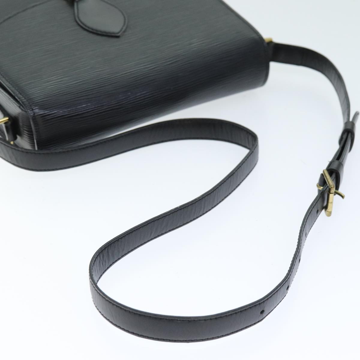 LOUIS VUITTON Epi Saint Cloud GM Shoulder Bag Black M52192 LV yk12522
