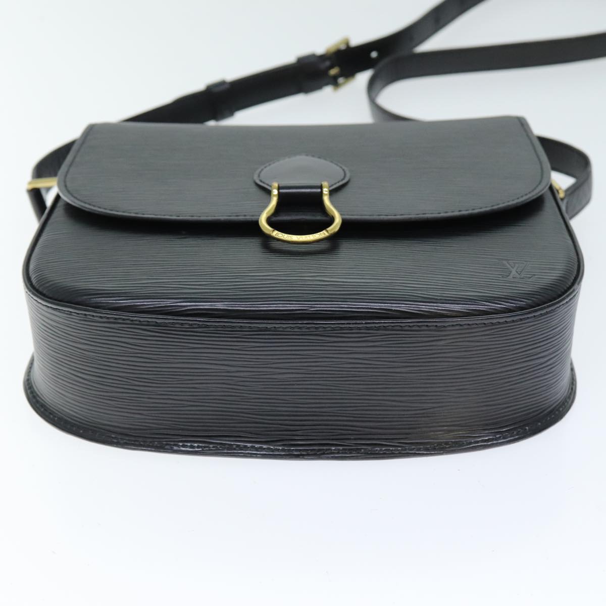 LOUIS VUITTON Epi Saint Cloud GM Shoulder Bag Black M52192 LV yk12522