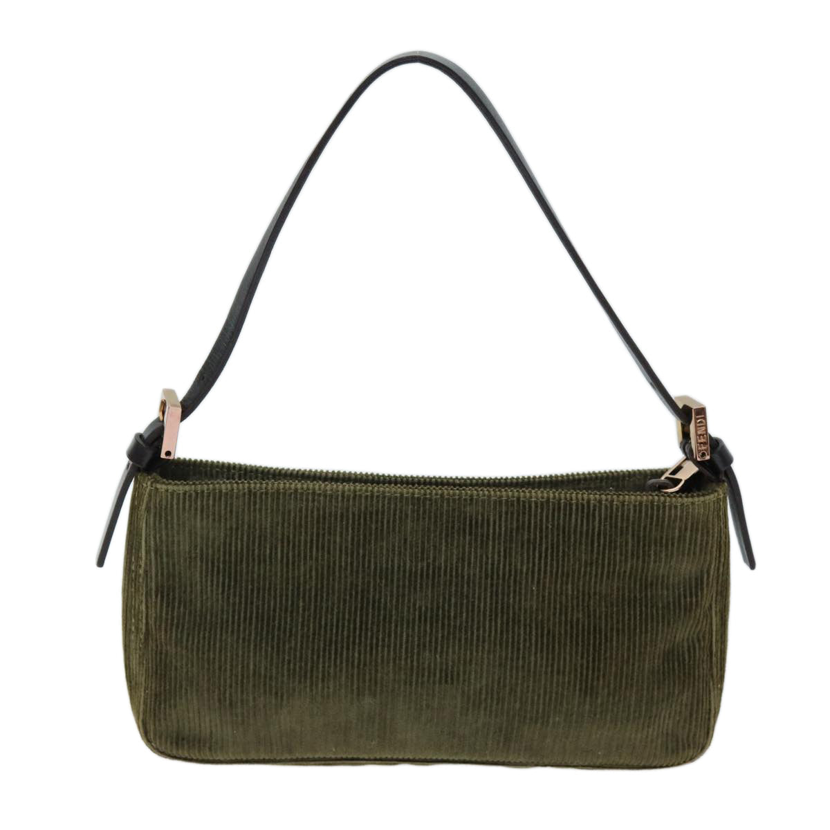Luxury Fendi Accessory Pouch Corduroy Khakiyk12531