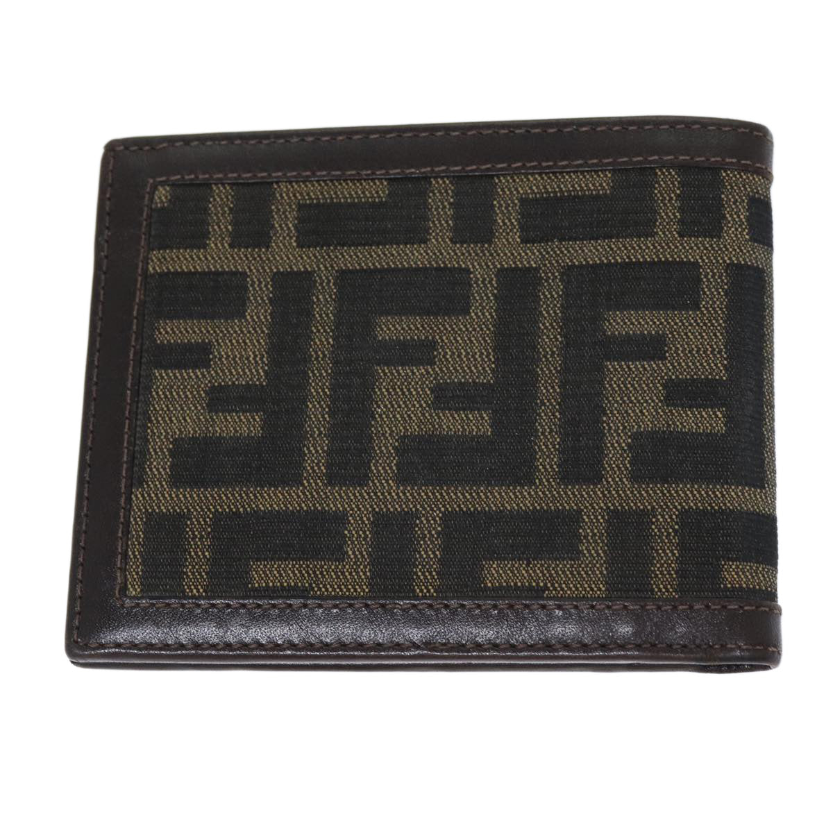 Luxury Fendi Zucca Canvas Wallet Black Brownyk12540