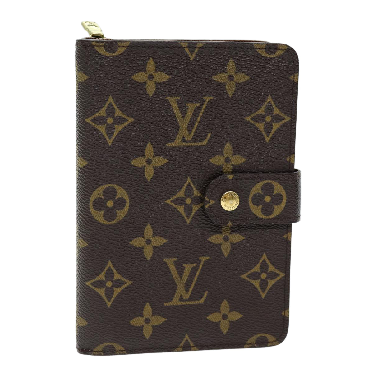 LOUIS VUITTON Monogram Porto Papie Zip Wallet M61207 LV yk12557