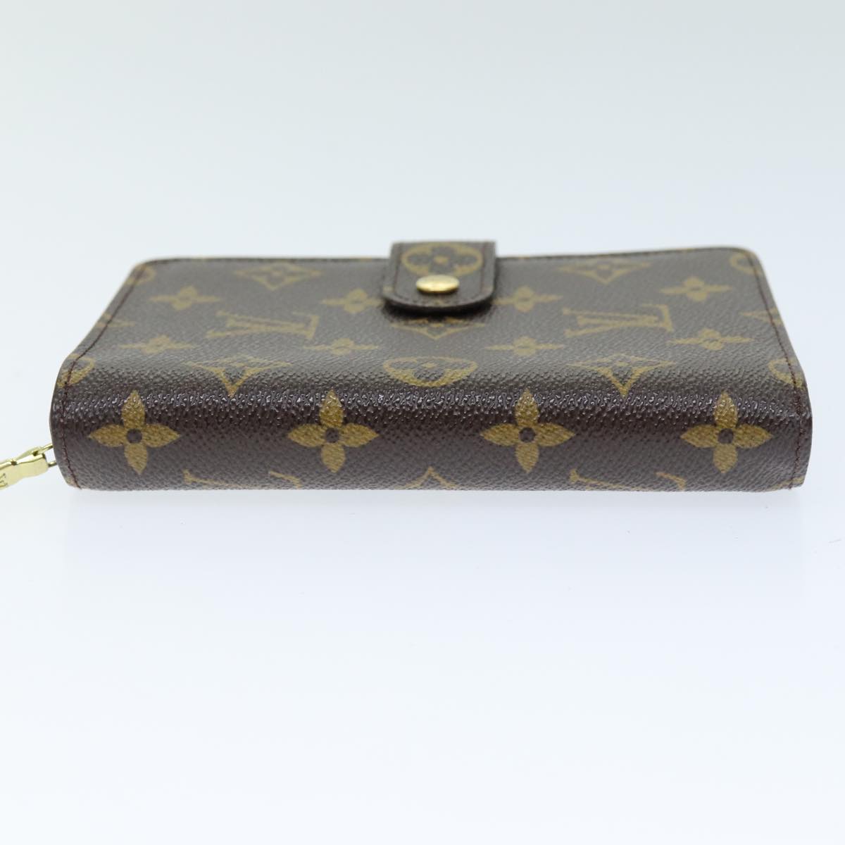 LOUIS VUITTON Monogram Porto Papie Zip Wallet M61207 LV yk12557