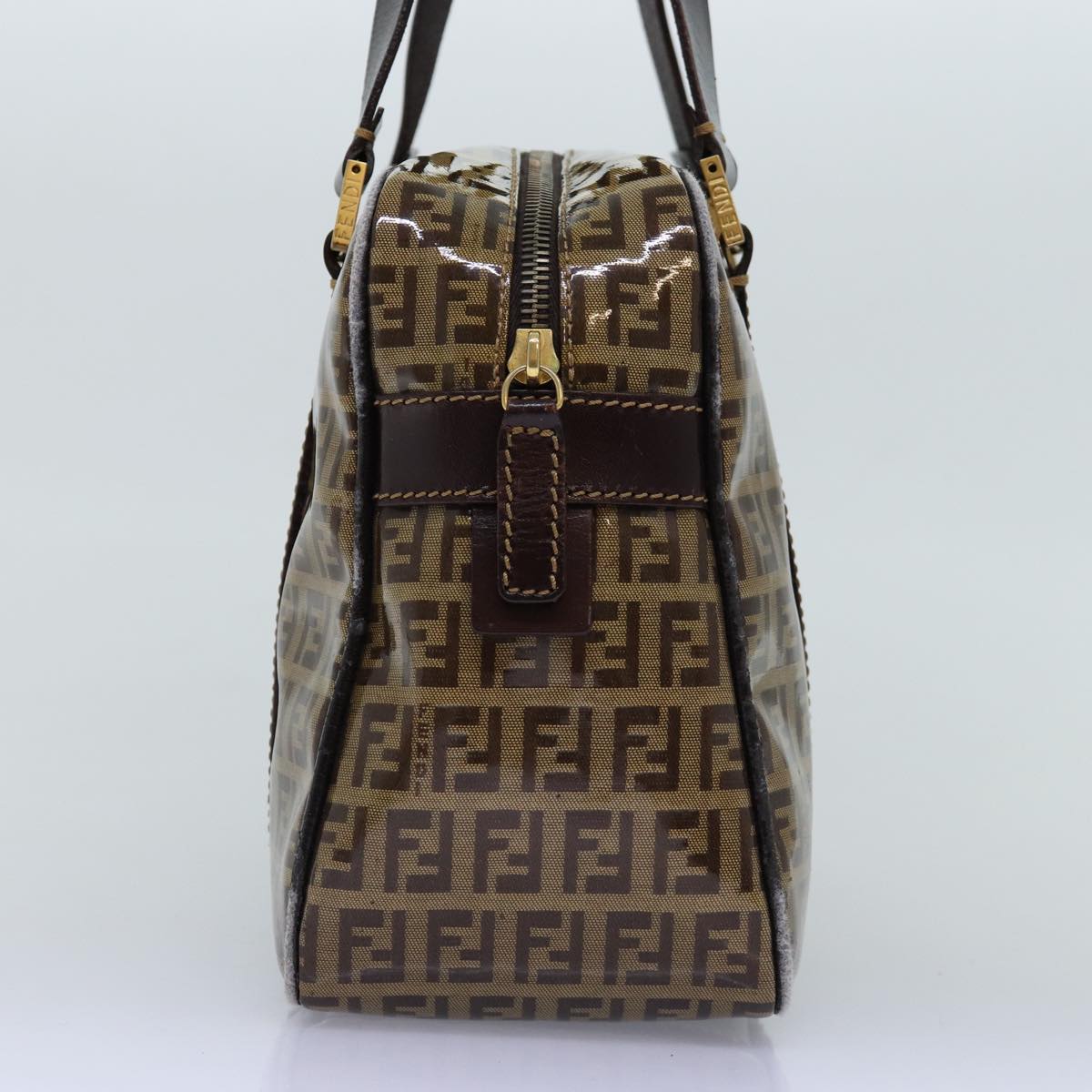 Luxury Fendi Zucchino Canvas Hand Bag Beigeyk12558