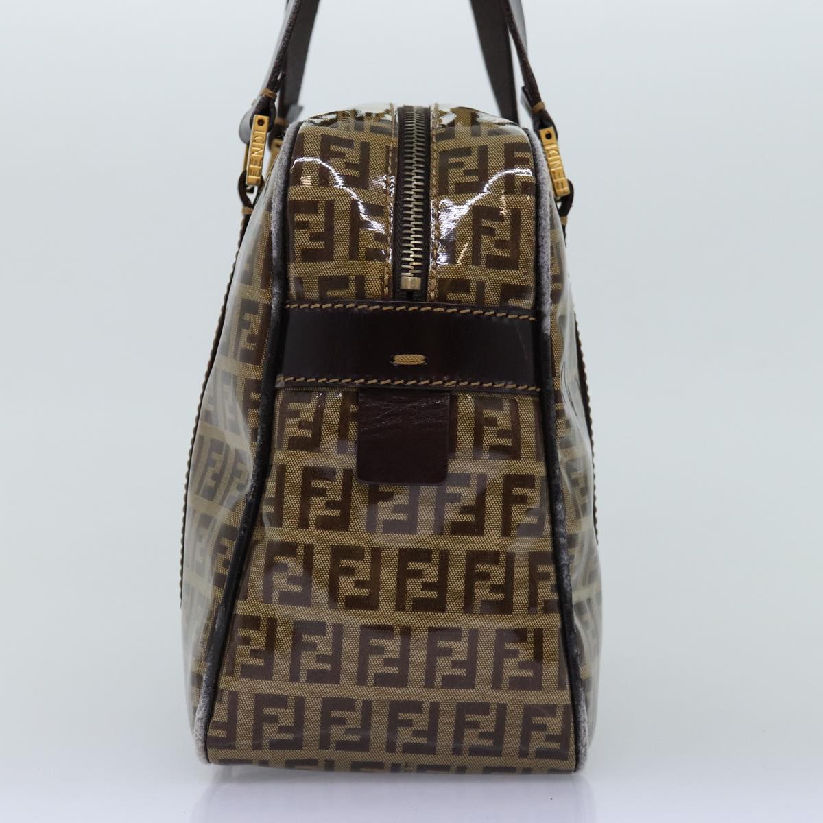 Luxury Fendi Zucchino Canvas Hand Bag Beigeyk12558