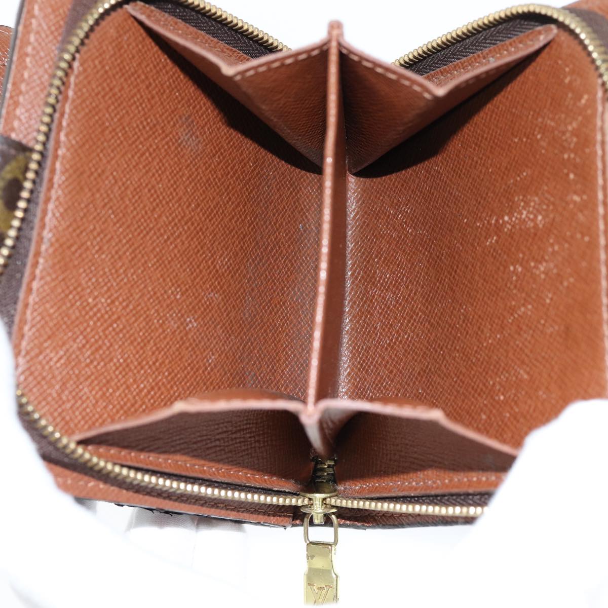 LOUIS VUITTON Monogram Compact Zip Wallet M61667 LV yk12569