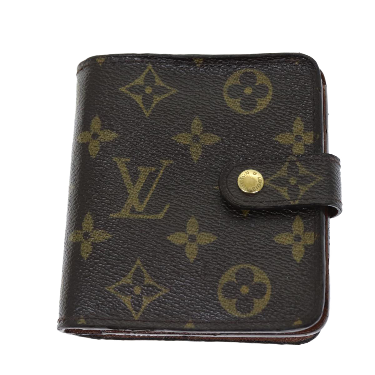 LOUIS VUITTON Monogram Compact Zip Wallet M61667 LV yk12569