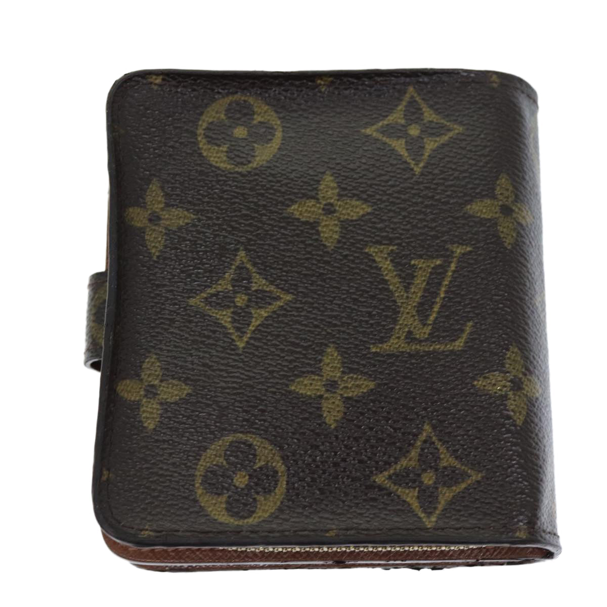 LOUIS VUITTON Monogram Compact Zip Wallet M61667 LV yk12569