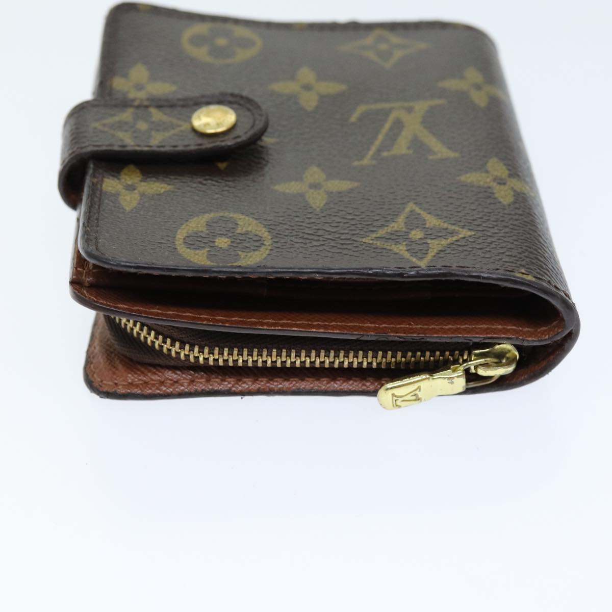 LOUIS VUITTON Monogram Compact Zip Wallet M61667 LV yk12569
