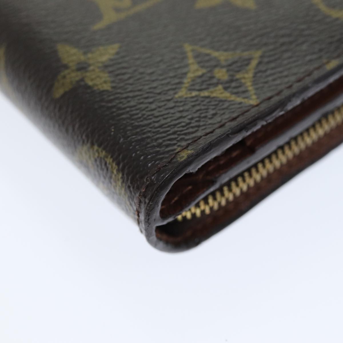 LOUIS VUITTON Monogram Compact Zip Wallet M61667 LV yk12569