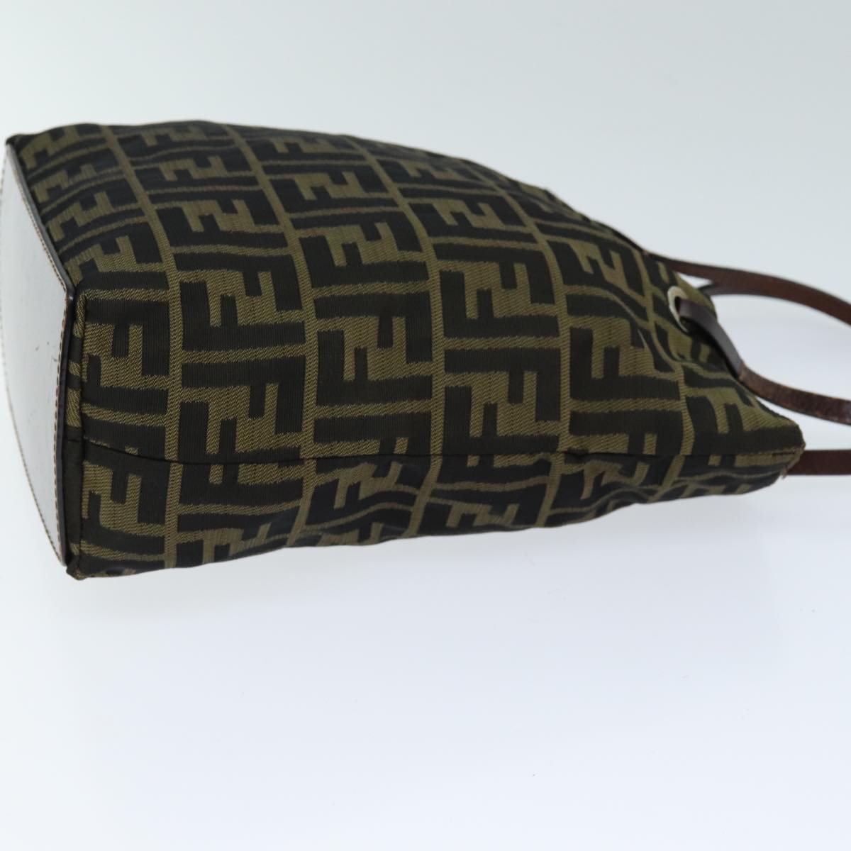Luxury Fendi Zucca Canvas Hand Bag Brown Blackyk12584
