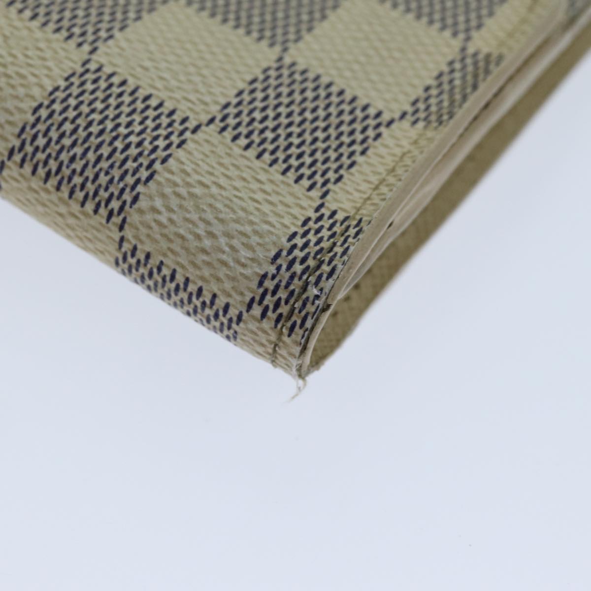 LOUIS VUITTON Damier Azur Portefeuille Anais Trifold Wallet N63241 yk12601
