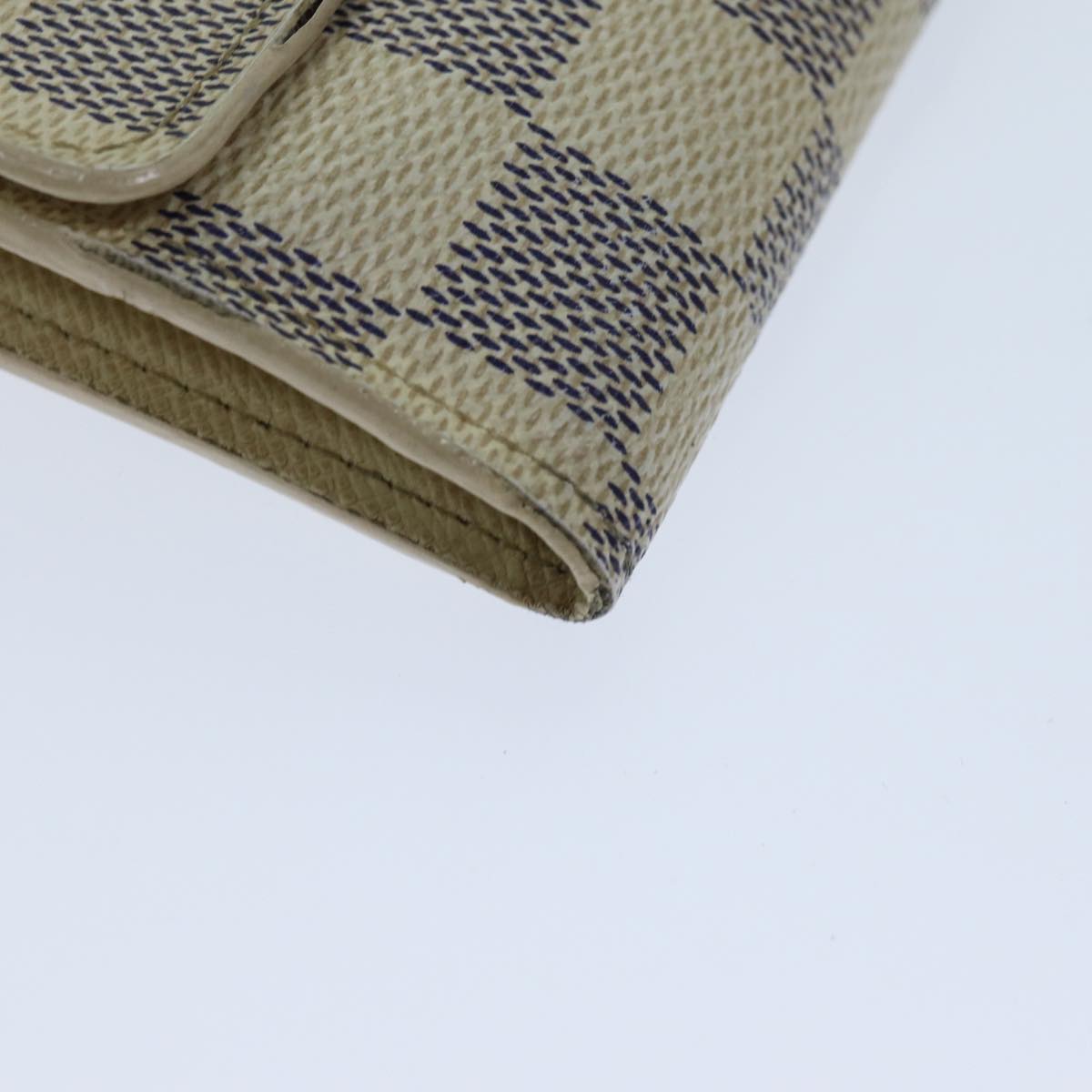 LOUIS VUITTON Damier Azur Portefeuille Anais Trifold Wallet N63241 yk12601