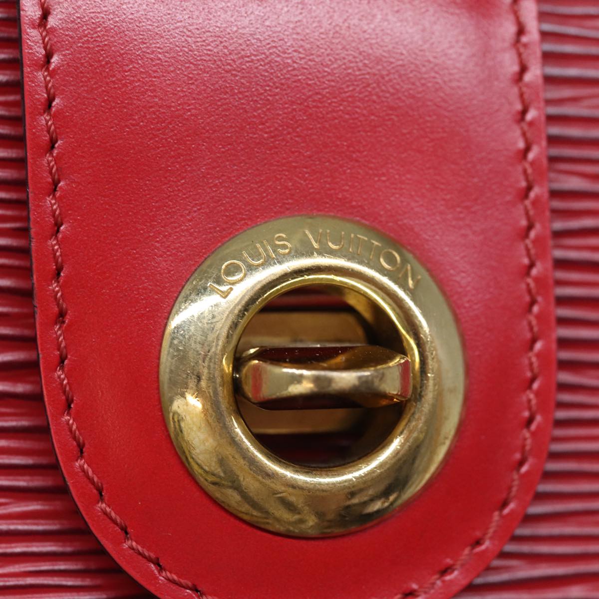 LOUIS VUITTON Epi Cluny Shoulder Bag Red M52257 LV yk12618