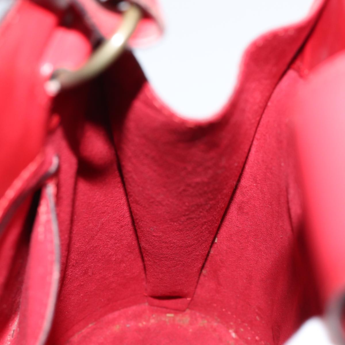 LOUIS VUITTON Epi Cluny Shoulder Bag Red M52257 LV yk12618