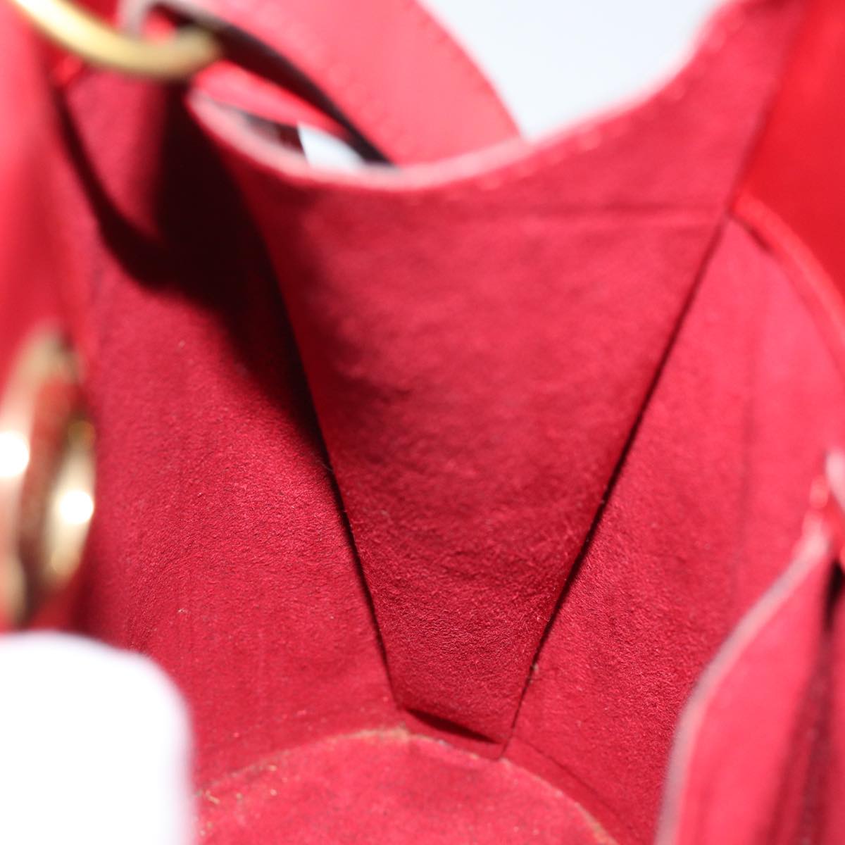 LOUIS VUITTON Epi Cluny Shoulder Bag Red M52257 LV yk12618