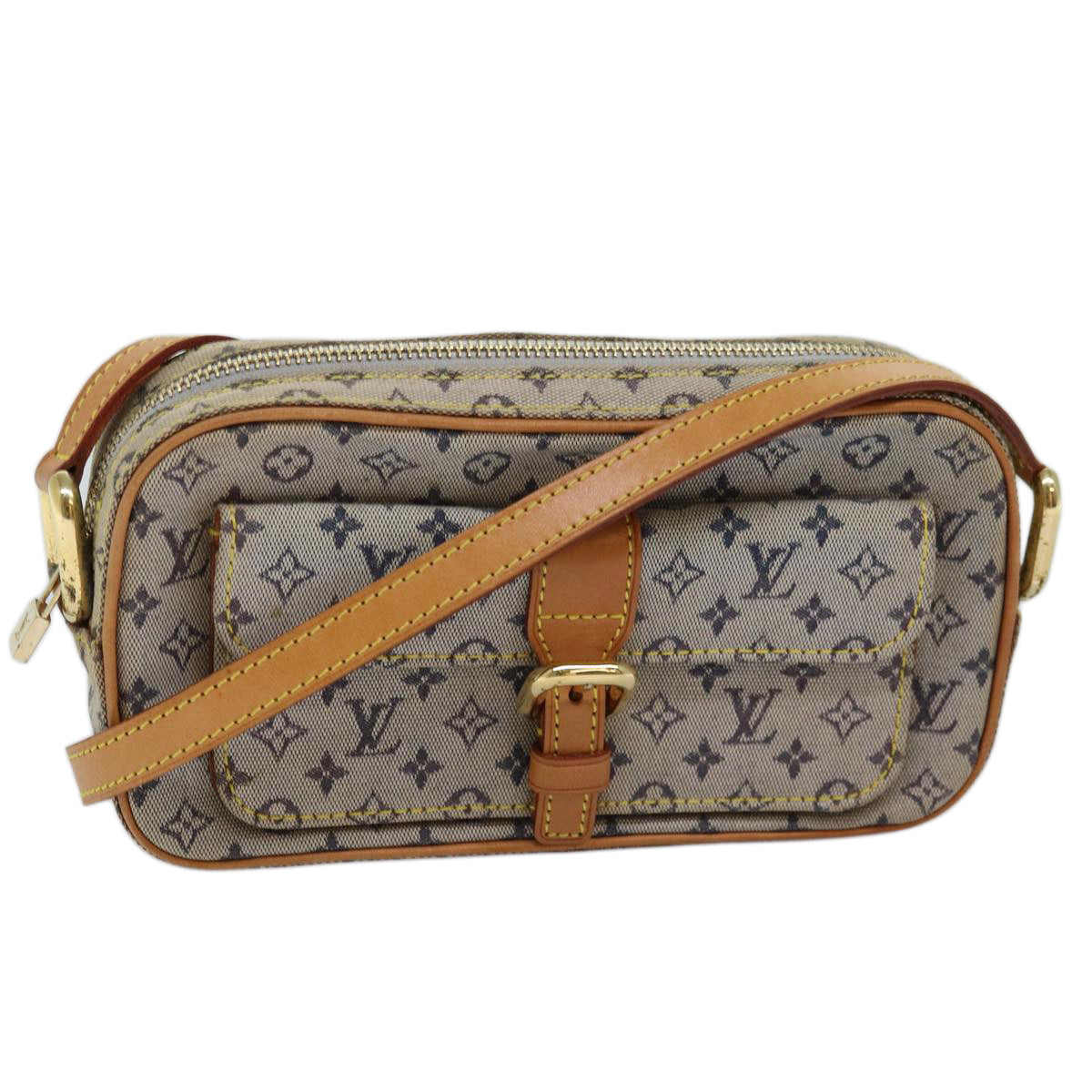 LOUIS VUITTON Monogram Mini Juliet MM Shoulder Bag Blue M92004 LV yk12628