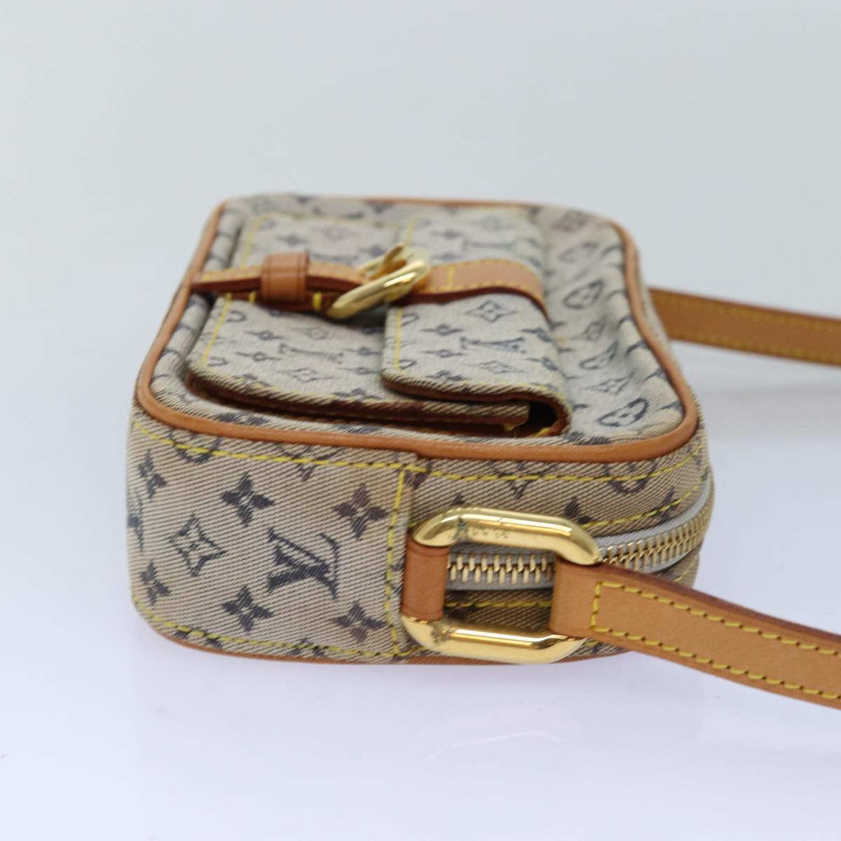 LOUIS VUITTON Monogram Mini Juliet MM Shoulder Bag Blue M92004 LV yk12628