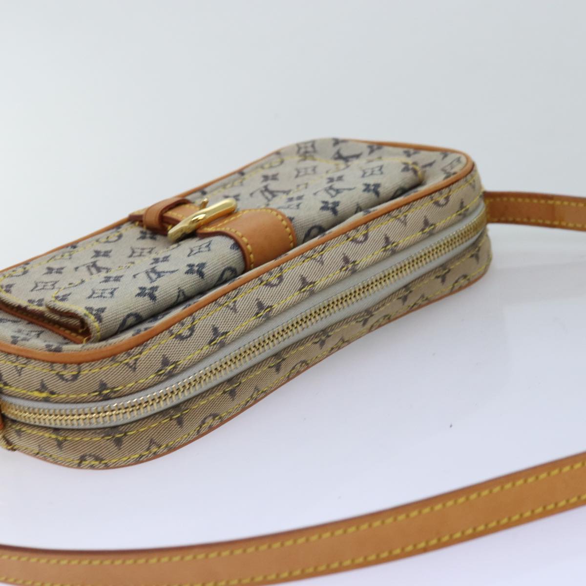 LOUIS VUITTON Monogram Mini Juliet MM Shoulder Bag Blue M92004 LV yk12628