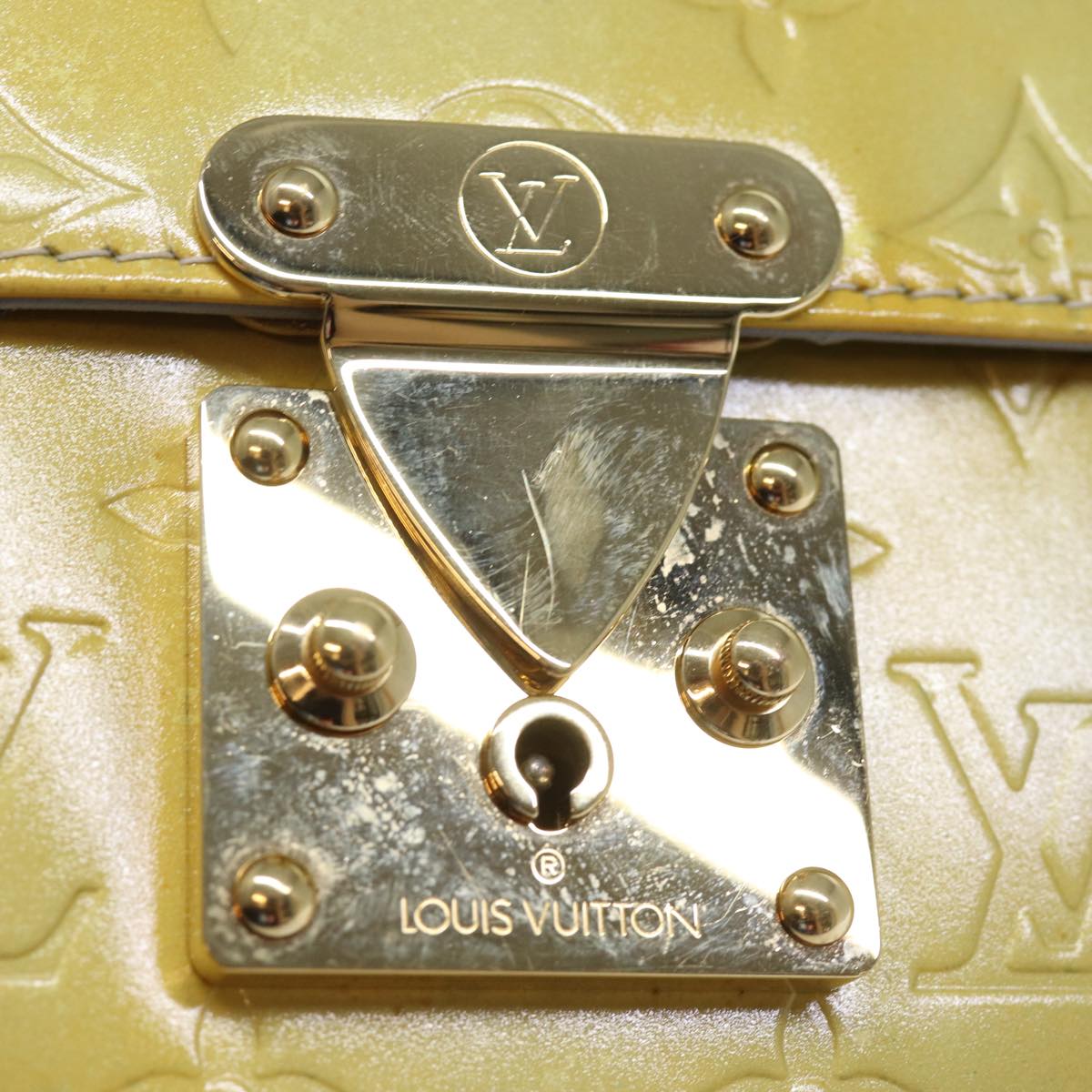 LOUIS VUITTON Monogram Vernis Spring street Hand Bag Gris M91029 LV yk12631
