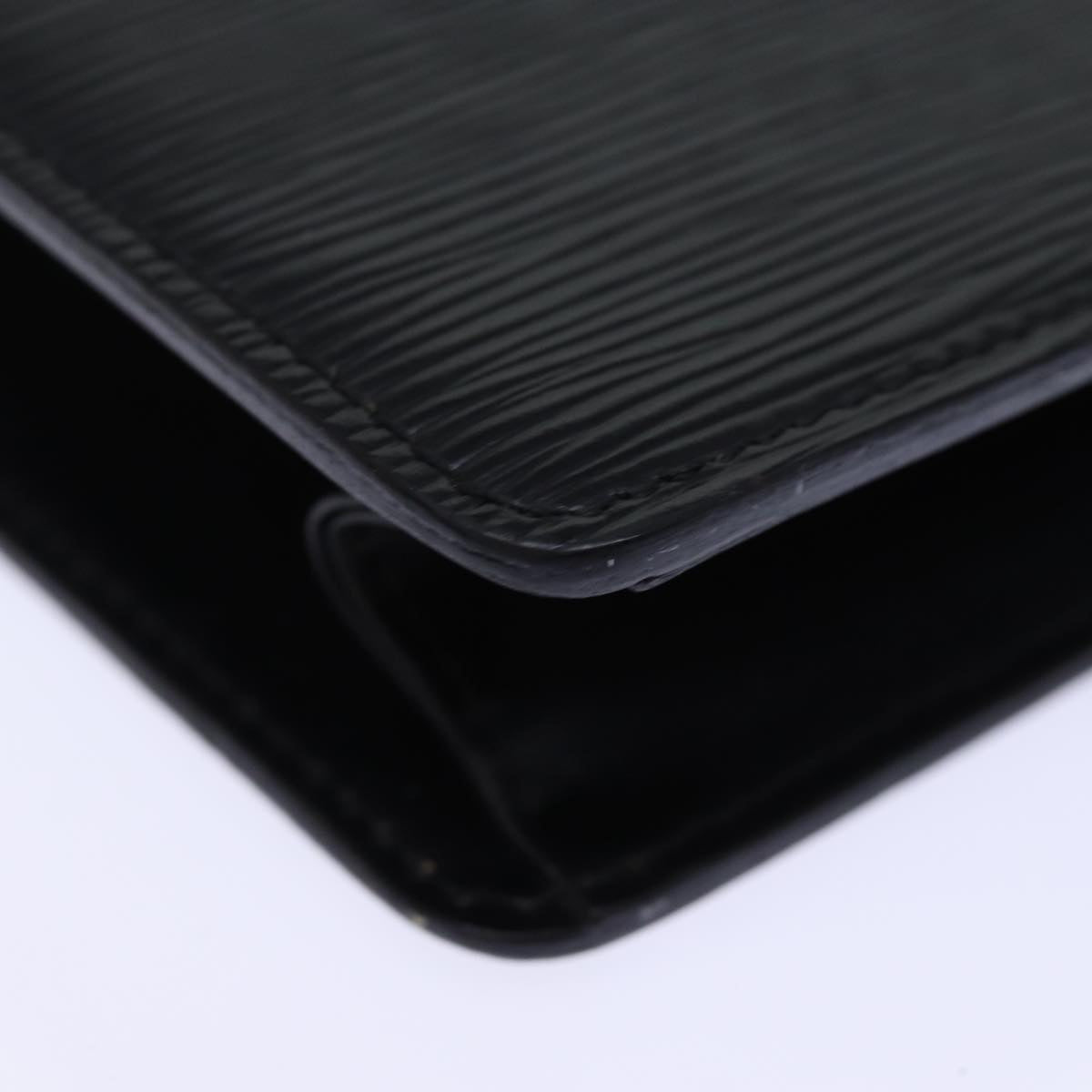 LOUIS VUITTON Epi Pochette Homme Clutch Bag Black M52522 LV yk12640