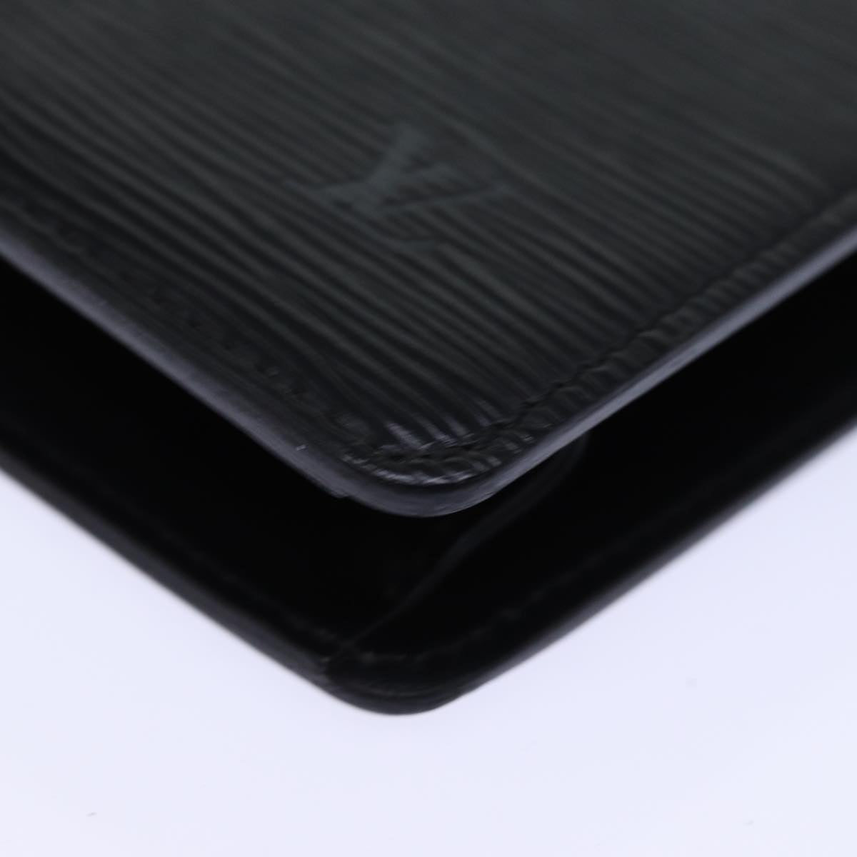 LOUIS VUITTON Epi Pochette Homme Clutch Bag Black M52522 LV yk12640