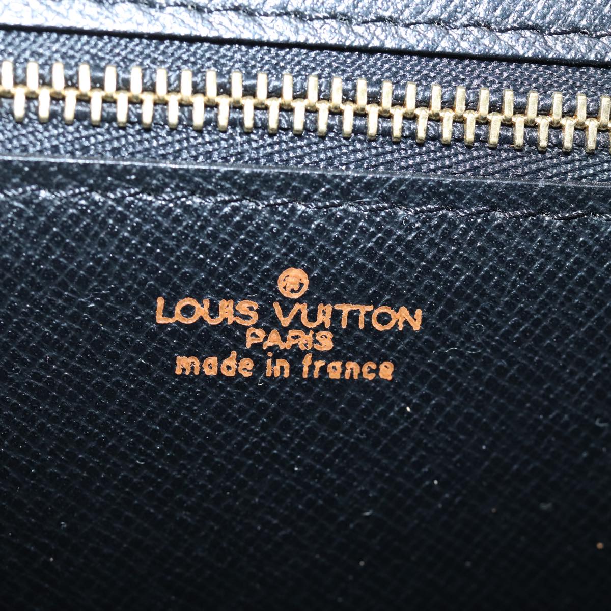 LOUIS VUITTON Epi Art Deco Clutch Bag Black M52632 LV yk12642