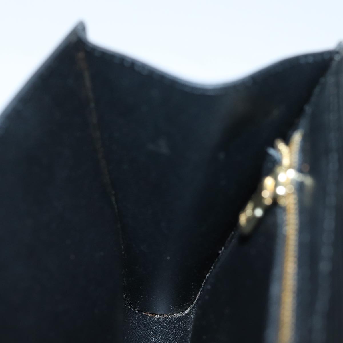 LOUIS VUITTON Epi Art Deco Clutch Bag Black M52632 LV yk12642