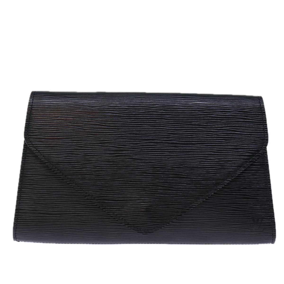 LOUIS VUITTON Epi Art Deco Clutch Bag Black M52632 LV yk12642