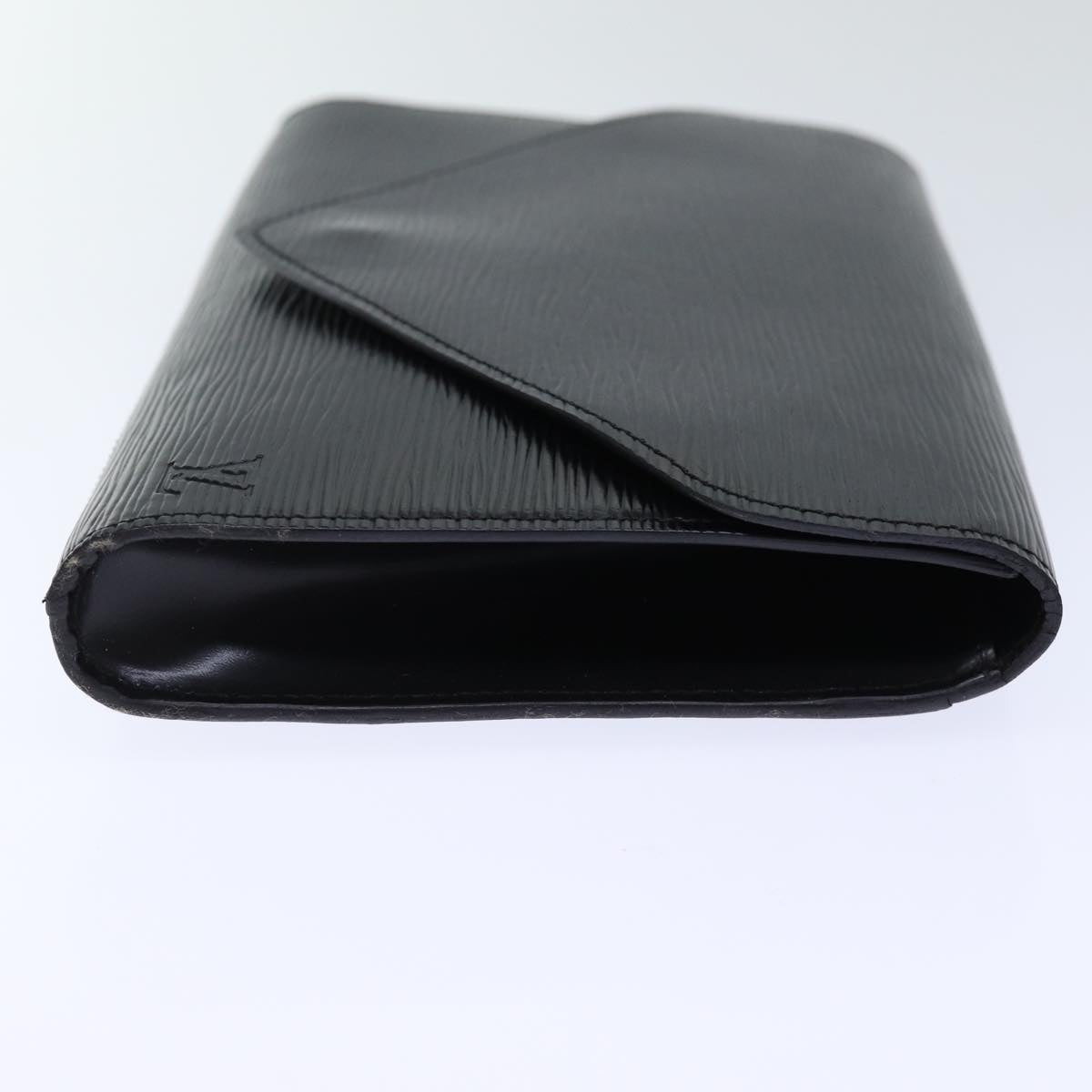 LOUIS VUITTON Epi Art Deco Clutch Bag Black M52632 LV yk12642