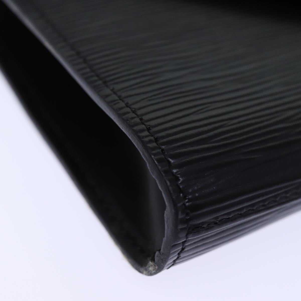 LOUIS VUITTON Epi Art Deco Clutch Bag Black M52632 LV yk12642