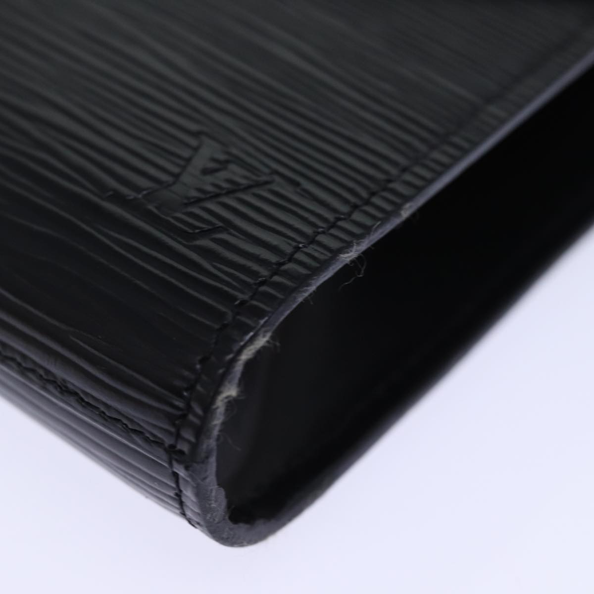 LOUIS VUITTON Epi Art Deco Clutch Bag Black M52632 LV yk12642