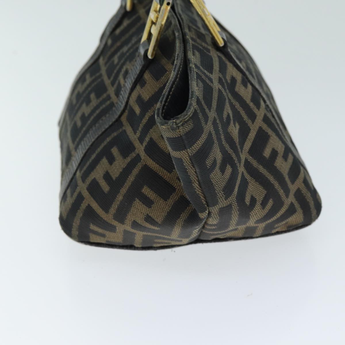 Luxury Fendi Zucca Canvas Hand Bag Brown Blackyk12658