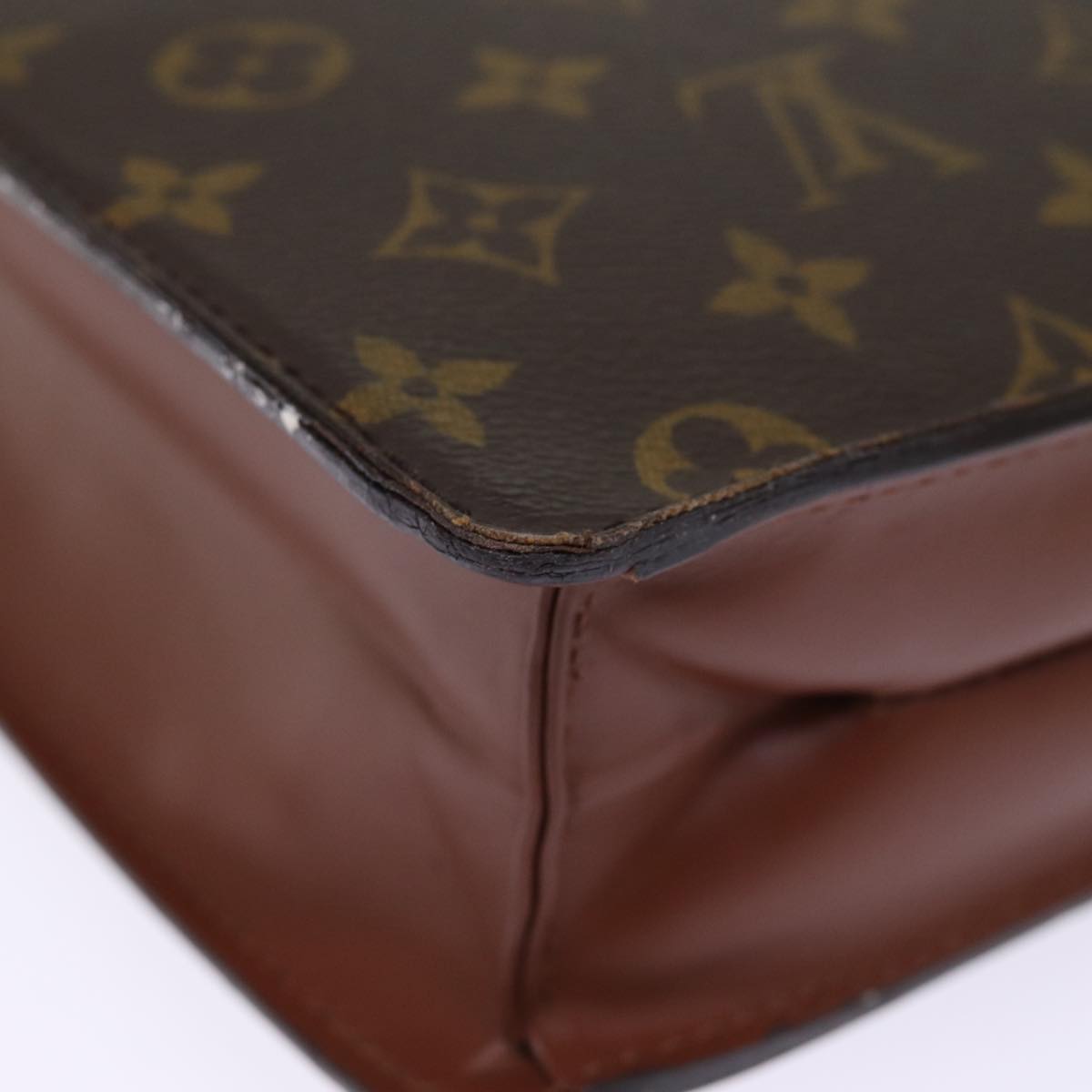 LOUIS VUITTON Monogram Porte Documents Bandouliere Bag M53338 LV yk12660