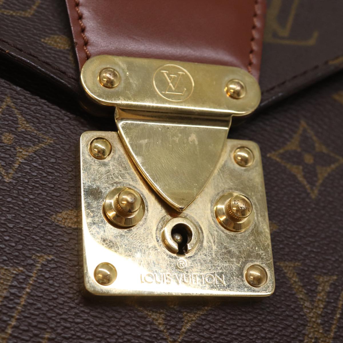LOUIS VUITTON Monogram Porte Documents Bandouliere Bag M53338 LV yk12660