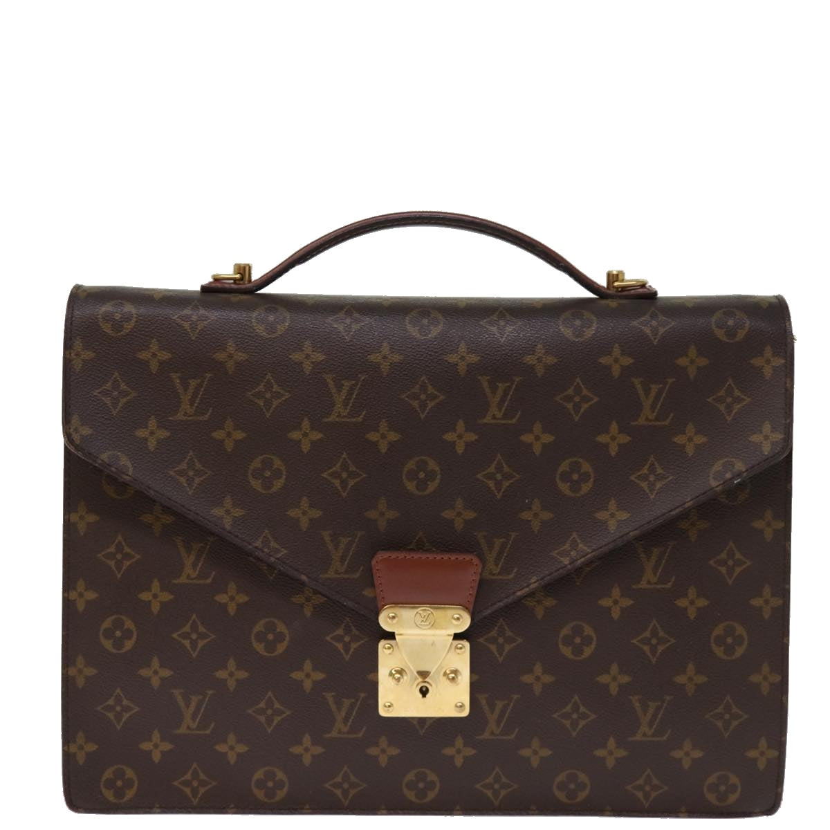 LOUIS VUITTON Monogram Porte Documents Bandouliere Bag M53338 LV yk12660