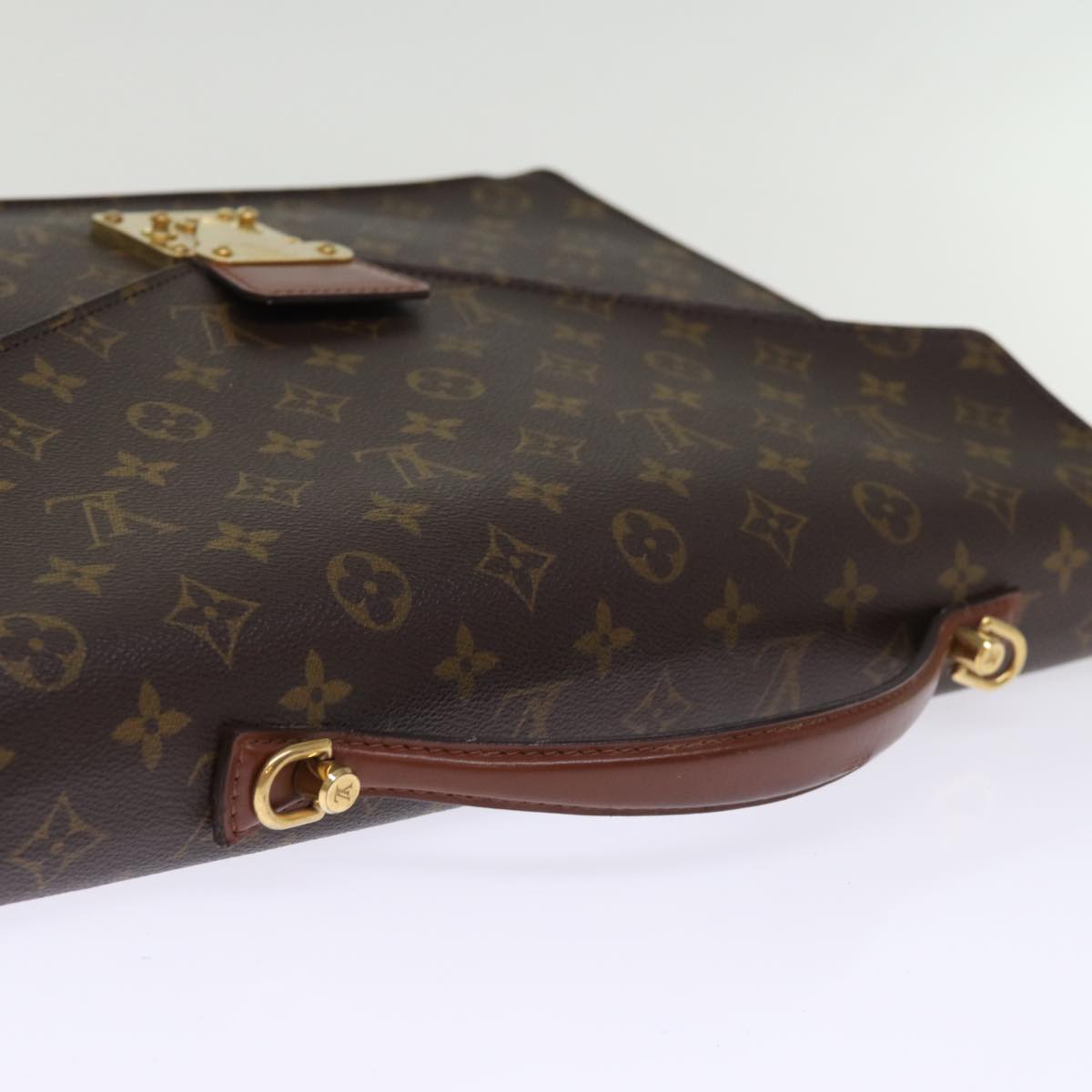 LOUIS VUITTON Monogram Porte Documents Bandouliere Bag M53338 LV yk12660