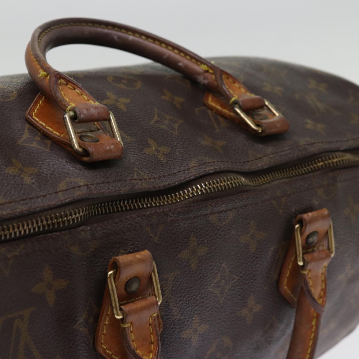 LOUIS VUITTON Monogram Speedy 35 Hand Bag M41524 LV yk12667