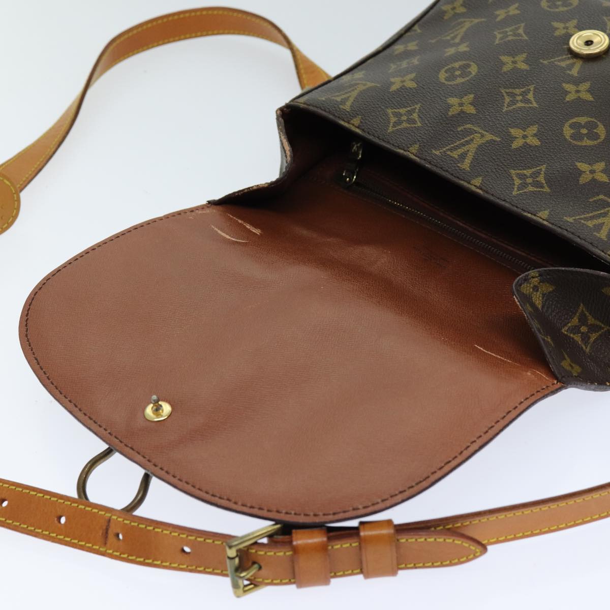 LOUIS VUITTON Monogram Saint Cloud GM Shoulder Bag M51242 LV yk12705