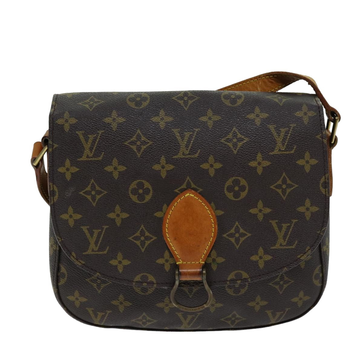 LOUIS VUITTON Monogram Saint Cloud GM Shoulder Bag M51242 LV yk12705