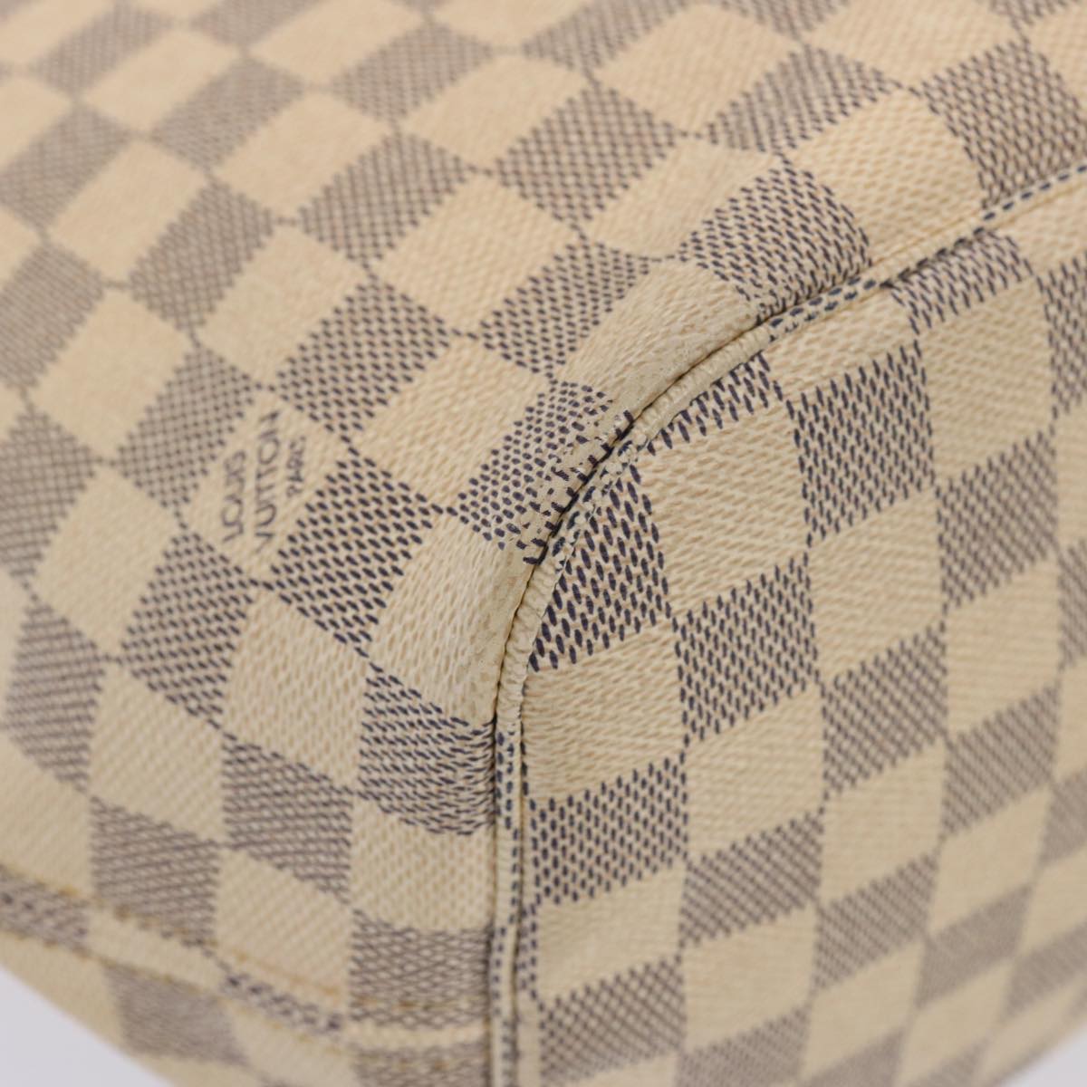 LOUIS VUITTON Damier Azur Neverfull MM Tote Bag N41605 LV yk12731
